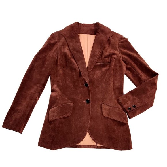 Faux suede blazer - Picture 1 of 4